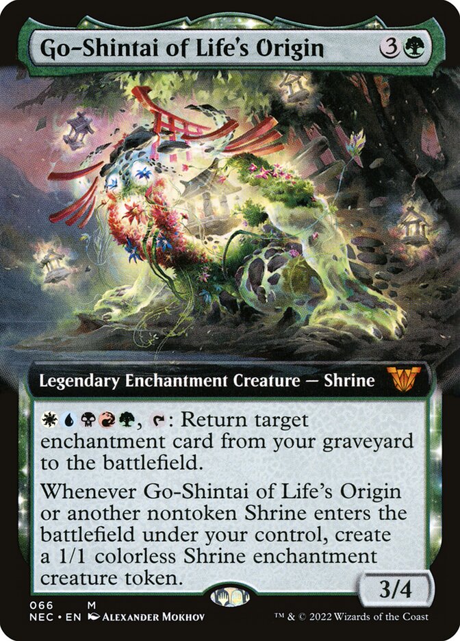 Go-Shintai of Life's Origin (Extended Art) - Commander: Kamigawa: Neon Dynasty (NEC)