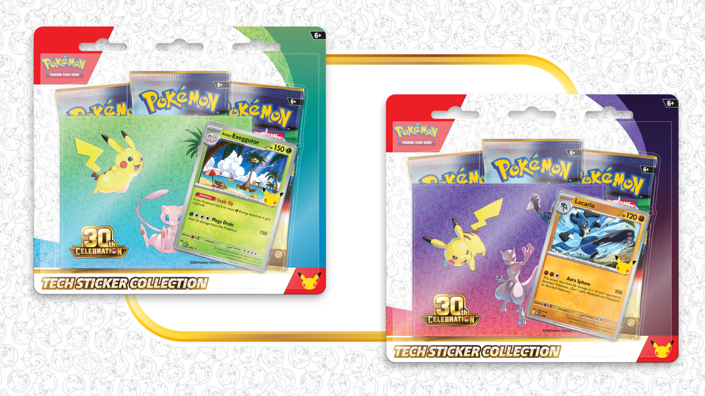 Pokémon TCG 30th Celebration Tech Sticker Collection