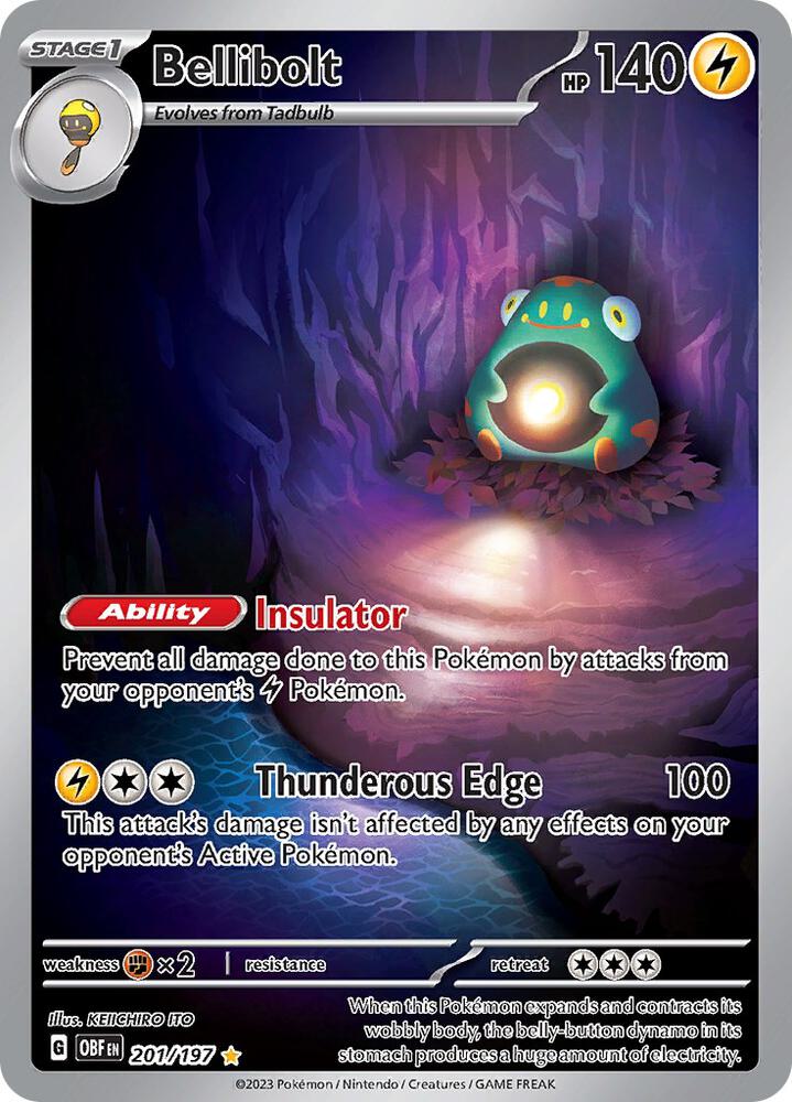 Bellibolt - 201/197 - Obsidian Flames (OBF)