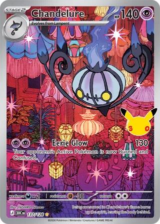Chandelure - 137/128 - 30th Celebration (30C)