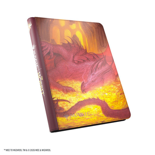 GameGenic MTG Zip-Up Album 18-Pocket - The Hobbit - Smaug's Mox Amber