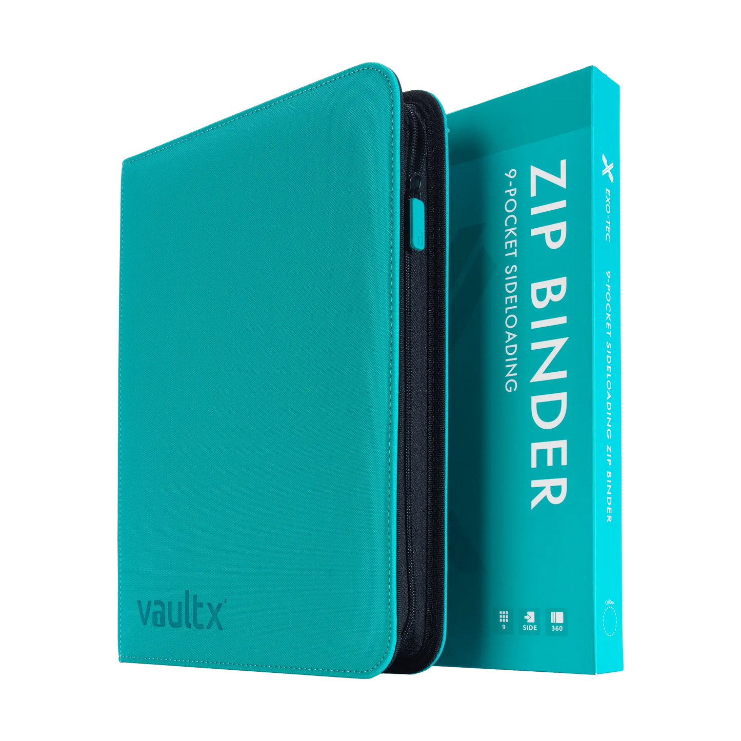 VaultX Exo-Tec® Zip Binder - 9 Pocket (various colors)