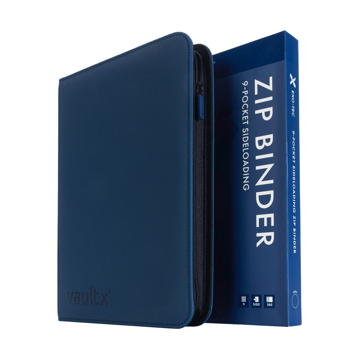 VaultX Exo-Tec® Zip Binder - 9 Pocket (various colors)