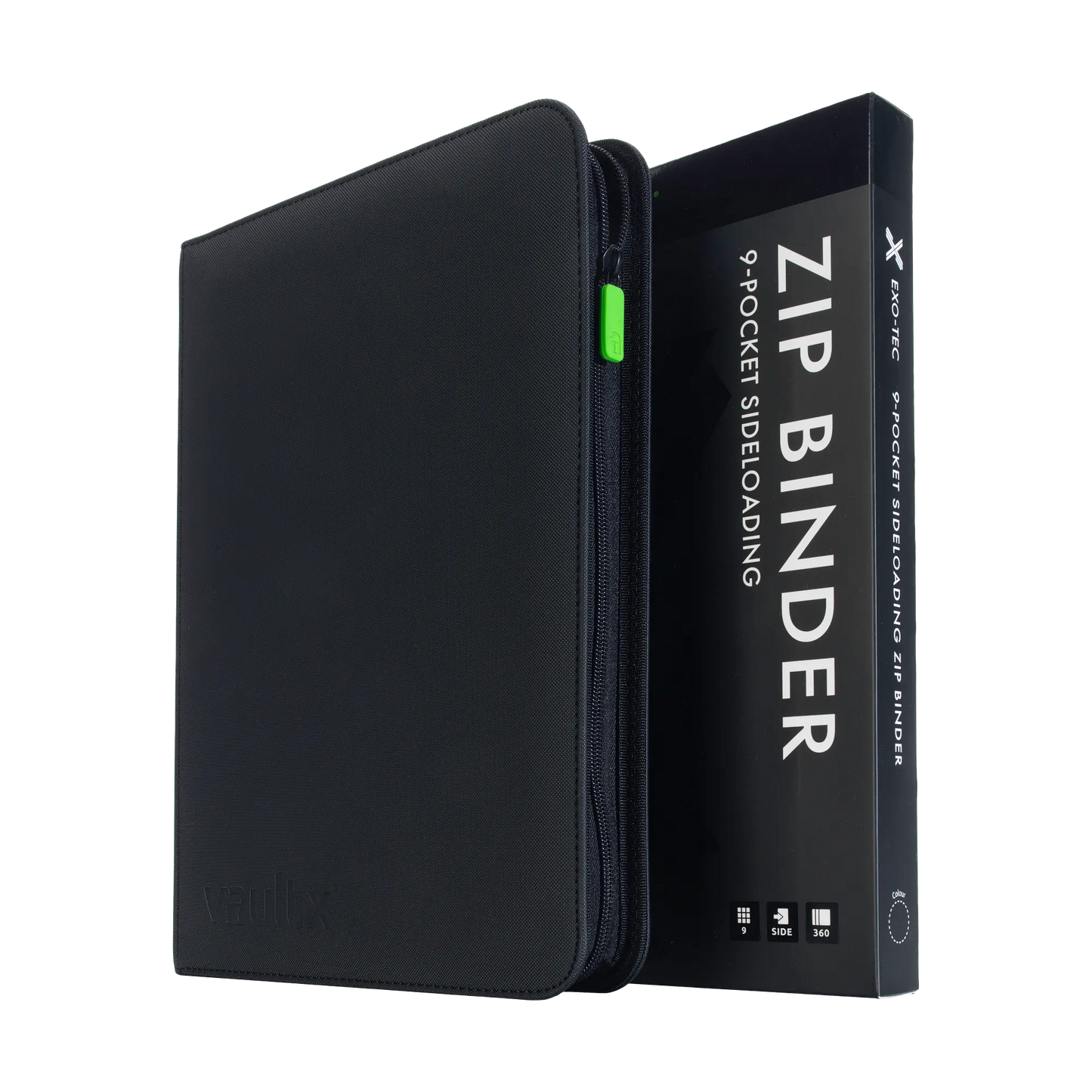 VaultX Exo-Tec® Zip Binder - 9 Pocket (various colors)