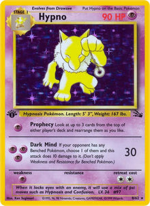 Hypno (8) - Fossil (FO) 1st Edition