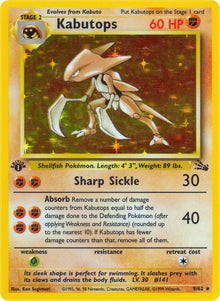 Kabutops (9) - Fossil (FO) 1st Edition