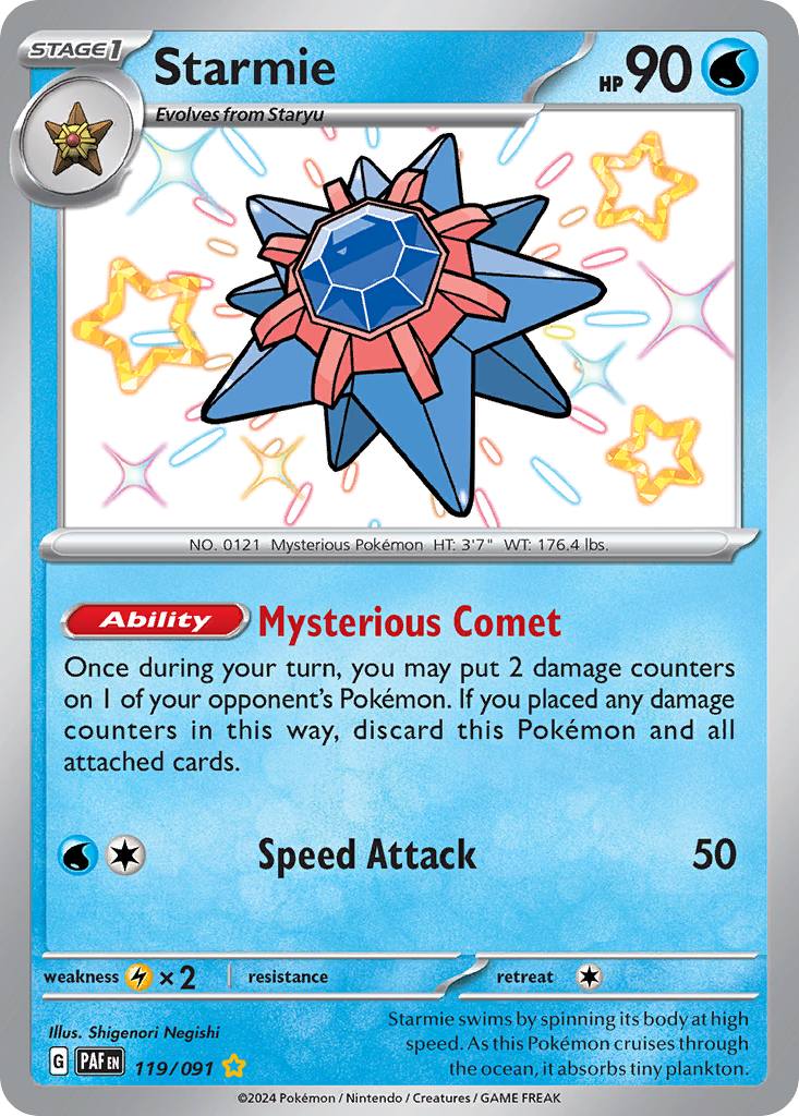 Starmie - 119/091 - Paldean Fates (PAF)