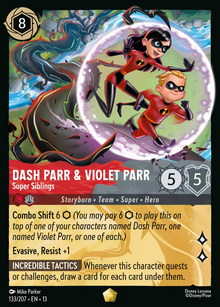 Dash Parr & Violet Parr - Super Siblings - 133/207 - Attack of the Vine!