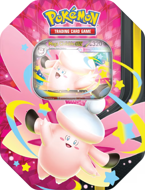 PRESALE Mega Moonlit Tin [Mega Clefable ex]