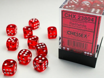 Chessex D6 Dice 16mm (12 Dice) (Various Colors)