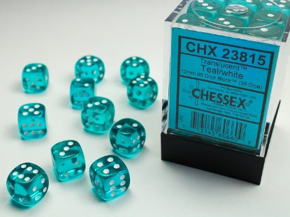 Chessex D6 Dice 16mm (12 Dice) (Various Colors)