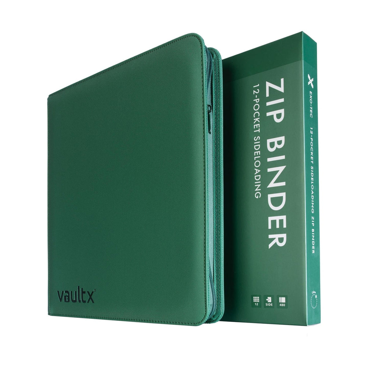 VaultX Exo-Tec® Zip Binder - 12 Pocket (various colors)