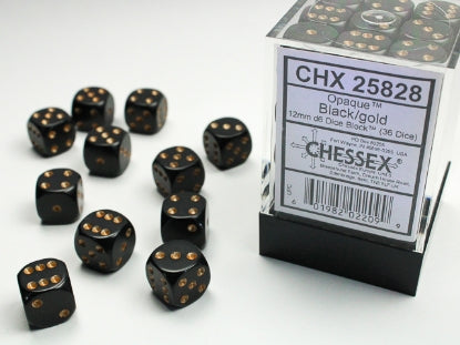 Chessex D6 Dice 16mm (12 Dice) (Various Colors)