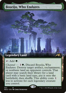 Boseiju, Who Endures (Extended Art) - Kamigawa: Neon Dynasty (NEO) - FOIL