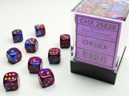 Chessex D6 Dice 16mm (12 Dice) (Various Colors)