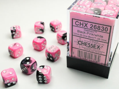 Chessex D6 Dice 16mm (12 Dice) (Various Colors)