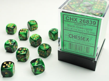 Chessex D6 Dice 16mm (12 Dice) (Various Colors)