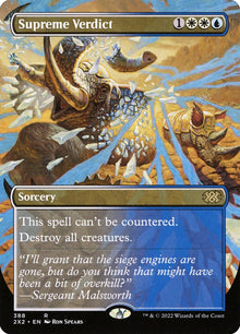 Supreme Verdict (Borderless) - Double Masters 2022 (2X2) - FOIL