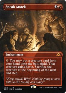 Sneak Attack (Borderless) - Double Masters (2XM) -  FOIL