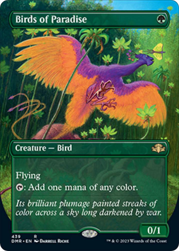 Birds of Paradise (Borderless) - Dominaria Remastered (DMR)