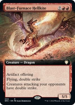 Blast-Furnace Hellkite (Extended Art) - Commander: The Brothers' War (BRC)