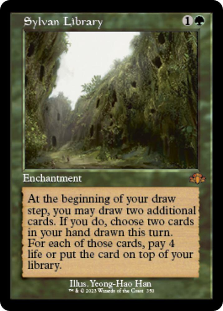 Sylvan Library (Retro Frame) - Dominaria Remastered (DMR) - FOIL
