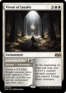 Virtue of Loyalty - Wilds of Eldraine (WOE) - FOIL