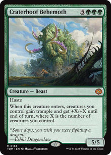 Craterhoof Behemoth - Tarkir: Dragonstorm (TDM)
