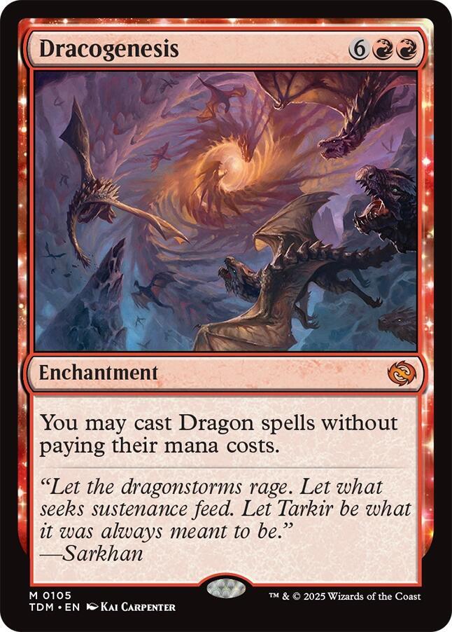Dracogenesis - Tarkir: Dragonstorm (TDM) - FOIL