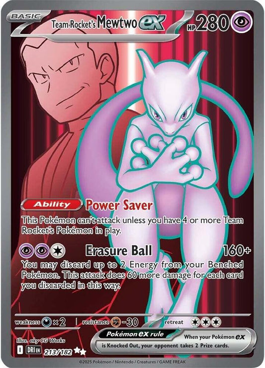Team Rocket's Mewtwo ex - 213/182 - SV10: Destined Rivals (DRI)