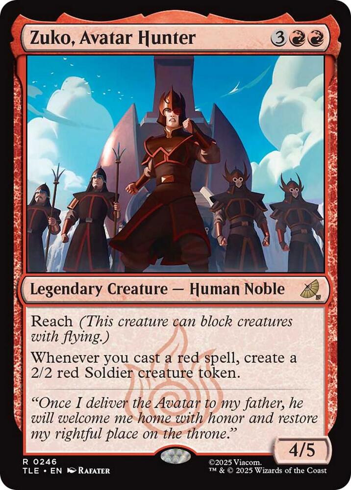 Zuko, Avatar Hunter (0246) - Avatar: The Last Airbender: Eternal-Legal (TLE) - FOIL