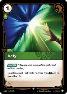 Defy - Origins (OGN) - FOIL