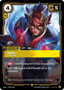 Sett - Kingpin (Alternate Art) - Origins (OGN)