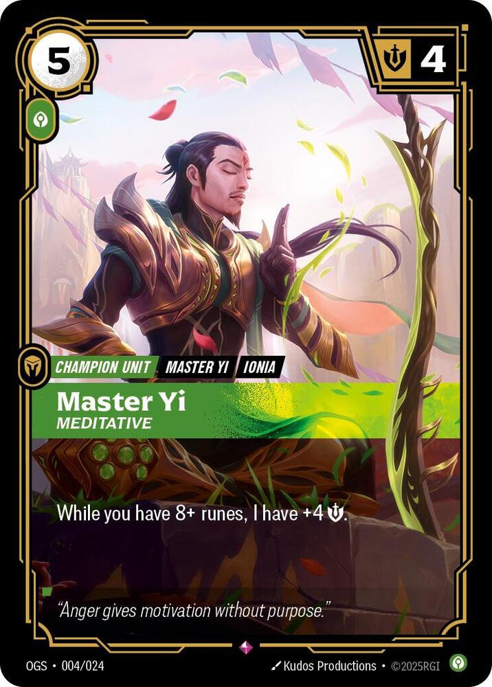 Master Yi - Meditative - Origins: Proving Grounds (OGS:PG)