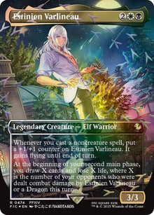 Estinien Varlineau (Borderless) (Chocobo Track Foil) - Commander: FINAL FANTASY (FIC)