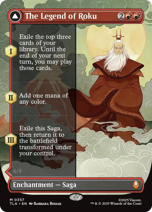 The Legend of Roku (Borderless) - Avatar: The Last Airbender (TLA)