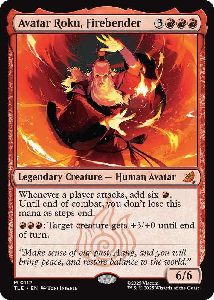 Avatar Roku, Firebender - Avatar: The Last Airbender: Eternal-Legal (TLE) - FOIL
