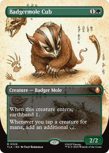 Badgermole Cub (Borderless) - Avatar: The Last Airbender (TLA) - FOIL