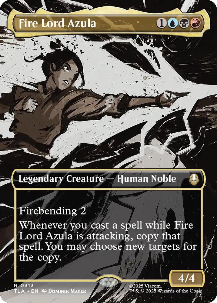 Fire Lord Azula (0313) (Borderless) - Avatar: The Last Airbender (TLA) - FOIL