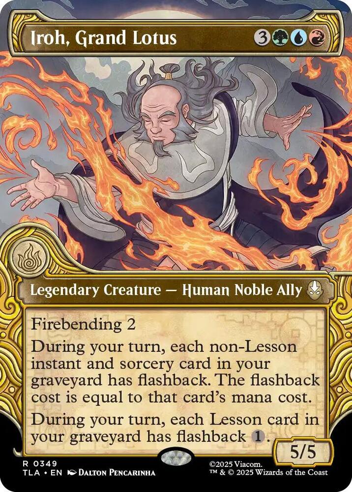 Iroh, Grand Lotus (Showcase) - Avatar: The Last Airbender (TLA) - FOIL