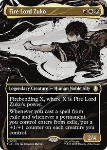 Fire Lord Zuko (Borderless) - Avatar: The Last Airbender (TLA) - FOIL