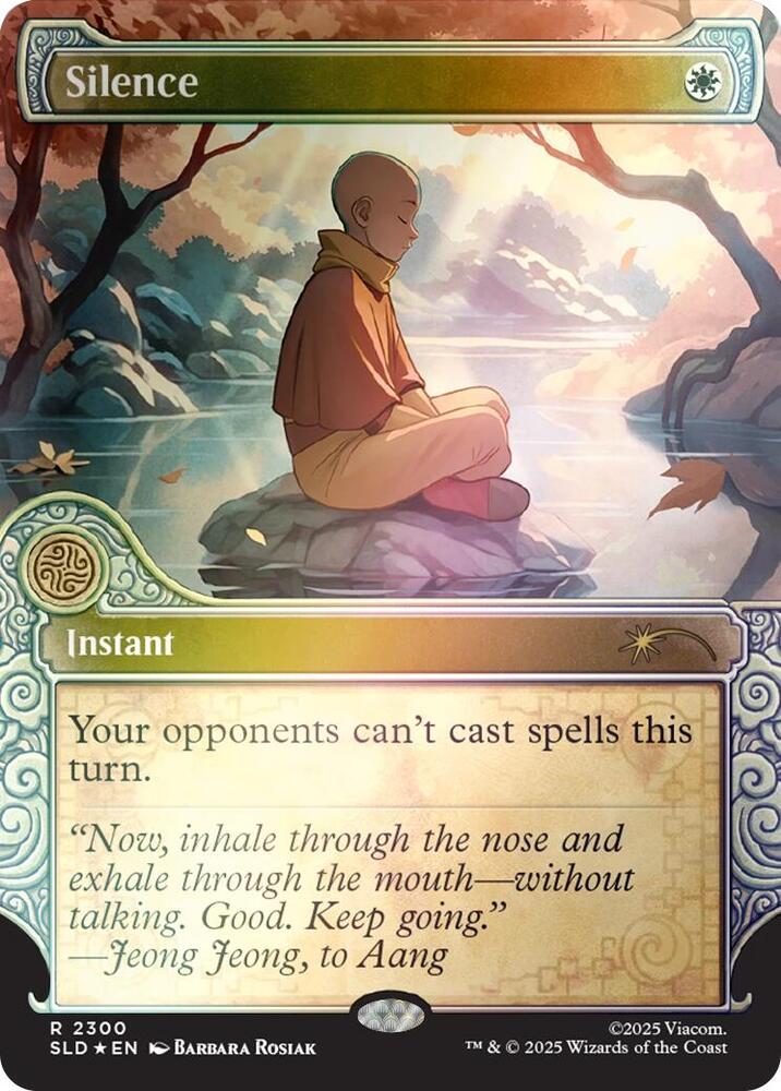 Silence (2300) (Rainbow Foil) - Secret Lair Drop Series (SLD)