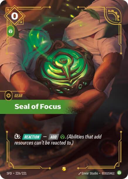 Seal of Focus (Overnumbered) - Spiritforged (SPF)