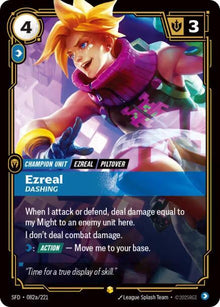 Ezreal - Dashing (Alternate Art) - Spiritforged (SPF)