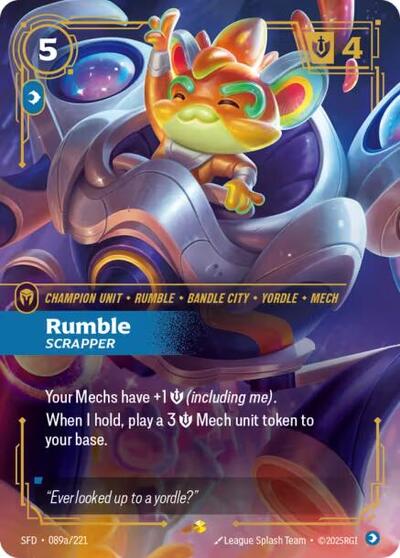 Rumble, Scrapper (Alternate Art) - Spiritforged (SFD) - FOIL