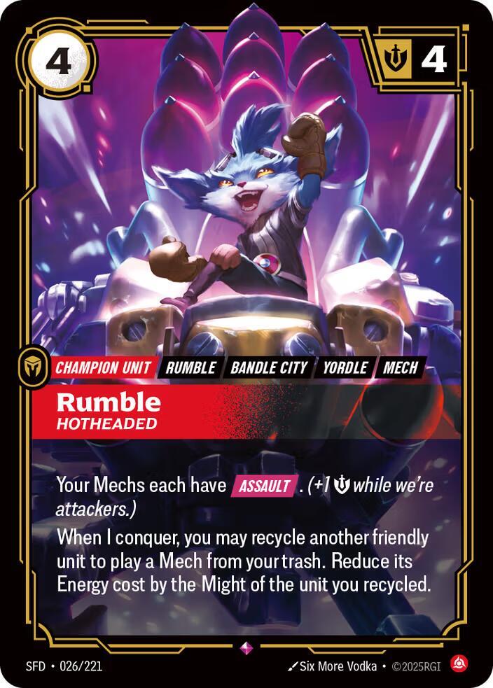 Rumble - Hotheaded - Spiritforged (SPF)