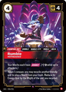 Rumble - Hotheaded - Spiritforged (SPF)