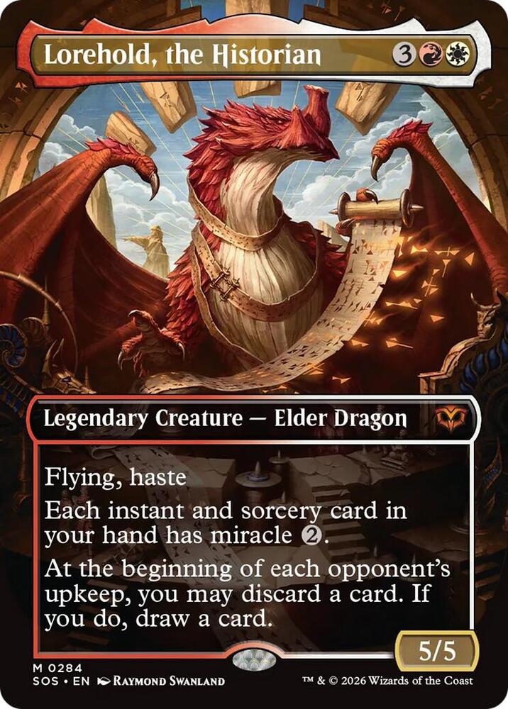 Lorehold, the Historian (Borderless) - Secrets of Strixhaven (SOS) - FOIL