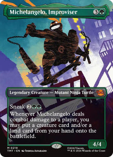 Michelangelo, Improviser (Borderless) - Teenage Mutant Ninja Turtles (TMT) - FOIL