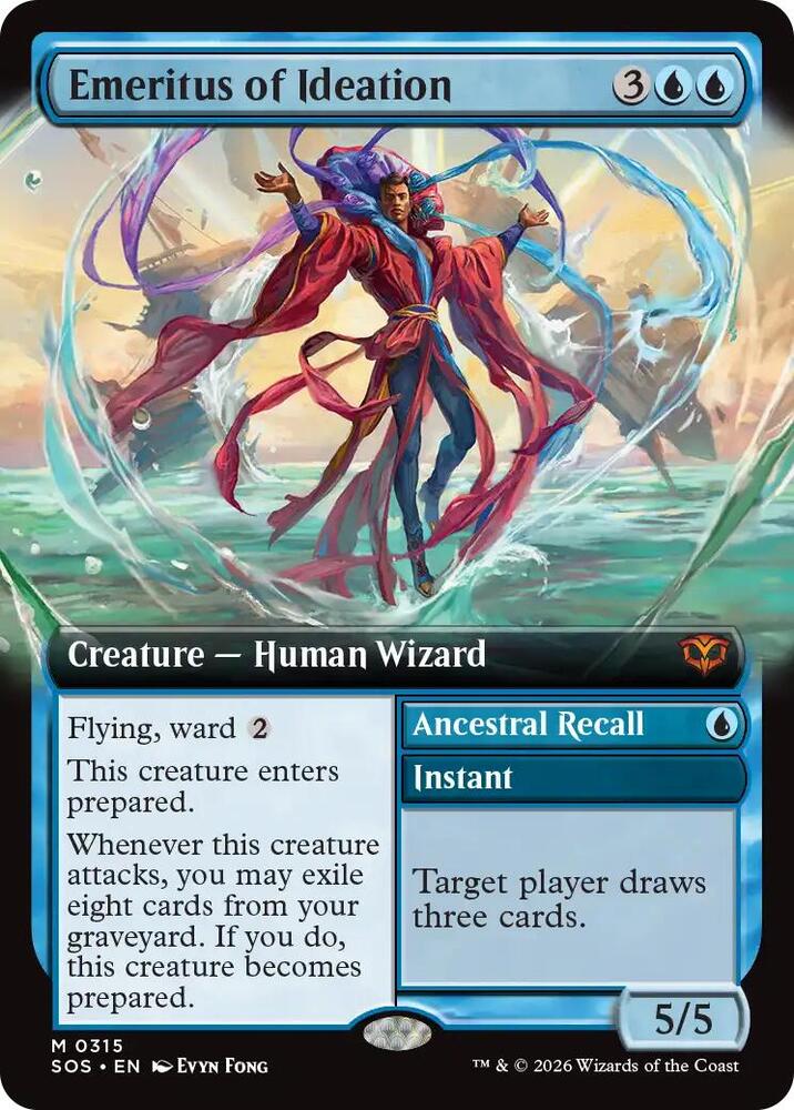 Emeritus of Ideation (Extended Art) - Secrets of Strixhaven (SOS) - FOIL